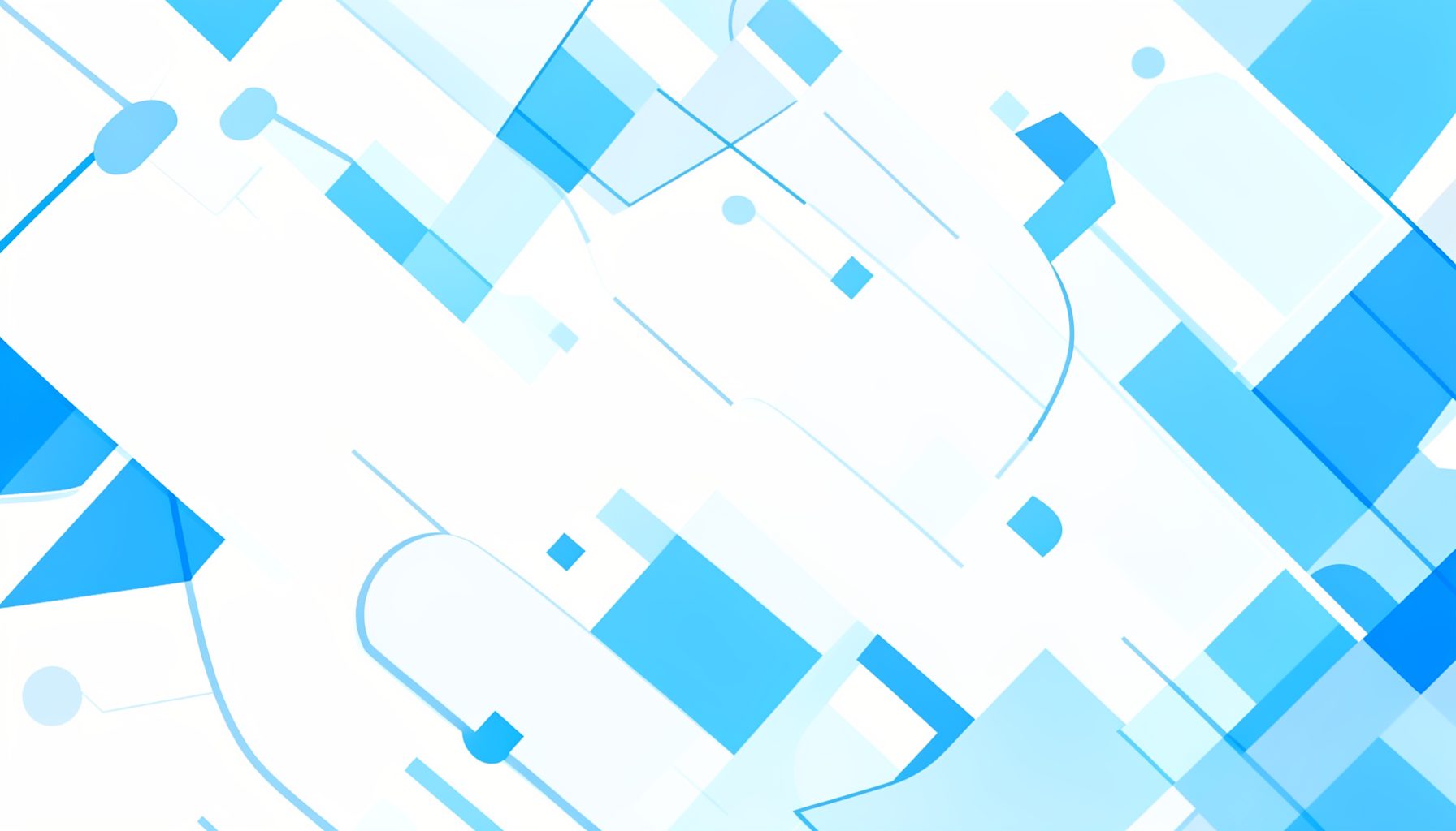 Clean white and blue abstract geometric pattern suggesting software interface